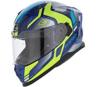 Acerbis X-Way Graphic Casco, blu-giallo, taglia M per maschi