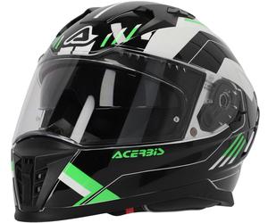 Acerbis X-Way Graphic Casco, nero-verde, taglia L per maschi