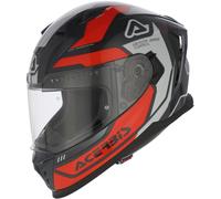Acerbis X-Way Graphic Logo Casco, grigio-arancione, taglia S per maschi