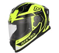 Acerbis X-Way Graphic Logo Elmetto, Giallo fluo/nero/giallo neon, Taglia L (59/60)