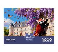 Acero primaverile nel castello della Valle della Loira Puzzle in Legno Impermeabile DIY Puzzles Da 1000 Pezzi Regali Per Adulti Impossibili Giochi Di Impegnativi