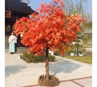 Acero Rosso Artificiale in Seta - Acero Artificiale Grande, Facile da Curare, Acero Rosso Decorativo Finto Che Non sbiadisce, pianta Finta Perfetta for Interni ed Esterni.(2.5mx2.5m)