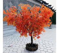 Acero Rosso Artificiale in Seta - Acero Rosso Decorativo Finto, Base Solida, Tronco e Fogliame realistici, Non appassisce mai, Non Richiede Manutenzione, Si pulisce Facilmente.(3.5m*3.5m)