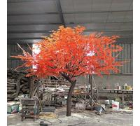Acero rosso artificiale: pianta artificiale senza manutenzione, resistente alla polvere e agli insetti con base robusta, ideale for decorazioni domestiche e commerciali in tutte le stagioni.(3mx3m)