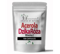 Acerola e rosa canina - 100 capsule - vitamina C integratore - Forest Vitamin