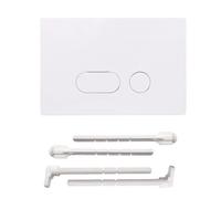 ACESOME per piastra di comando Geberit Sigma 01 Sigma10 Sigma20 Sigma21 Sigma30 Sigma50 Sigma60, piastra in plastica per risciacquo a 2 quantità (bianco)