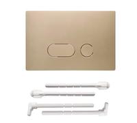 ACESOME per piastra di comando Geberit Sigma 01 Sigma10 Sigma20 Sigma21 Sigma30 Sigma50 Sigma60, piastra in plastica per risciacquo a 2 quantità (oro)