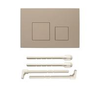 ACESOME Placca di comando per WC Compatibile con Geberit sigma01 sigma10 sigma20 sigma21 sigma30 sigma50 sigma60 Placca di comando in plastica per sciacquone a 2 modalità (Khaki)