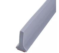 Acesome, striscia protettiva per doccia, autoadesiva, 1,2 m, altezza 3 cm, in silicone, per cucina, bagno, colore grigio