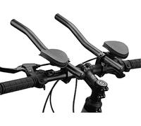 Acesport Manubrio Aero Bars Triathlon Time Trial Tri Ciclismo Manubrio Resto Bici per Mountain Bike e Bici da Strada Lega di Alluminio Versione (Nero)