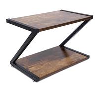 Acesunny Supporto per stampante a 2 livelli, scrivania, scaffale, stampante, supporto in metallo a forma di Z, per stampante multifunzione e fotocopiatrice