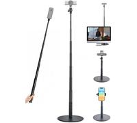 AceTaken Supporto per webcam Logitech MX-Brio, Brio 4K, Brio 501 500 | Supporto telescopico da tavolo per webcam Logitech C920x C920s C922x C930e C925e StreamCam C615 e qualsiasi webcam con foro