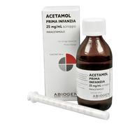 Acetamol Prima Infanzia 25mg/ml Paracetamolo Sciroppo Febbre e Dolore, 100ml