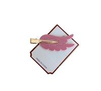 Acetate Wings Design Rhinestone Bangs Clips Hair Claw