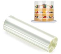Acetato Per Torte, 20Cm X 10M Pellicola Per Bordi Per Torte, Fogli Acetato Per Dolci, Torta Collare Di Carta Per Mousse, Cioccolato, Decorazioni Per Torte