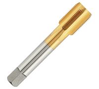 Aceteel Maschio metrico M20 X 1,25 HSS Ti-Coated dritto Flauto Thread Tap, M20 X 1,25 mm Titanio rivestito Filettatura M20 X 1,25 mm Mano destra