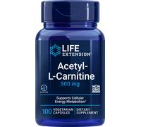 Acetil L-Carnitina 500Mg 100 Caps Non OGM Life Extension Mitochondriale /Nervi