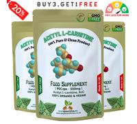 ACETIL L-CARNITINA 550mg Pillole 100% Puro Alc Energia, Focus&weight Supporto