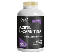 Acetil L-Carnitina di Noebis Pharma - Integratore ad Alto Dosaggio 1000 mg - 450 Compresse Formato Maxi - Qualità Controllata, Made in Italy