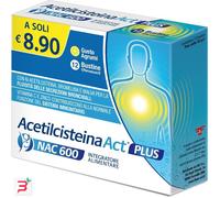 LINEA ACT Acetilcisteina Act 600 Plus, 12 bustine effervescenti