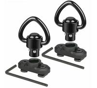 ACEXIER 2PCS Adattatore per Montaggio a Perno Girevole per Mlok Rail Quick Release QD Sling Sling Swivel Mount Adapter Accessori per Pistola da Caccia