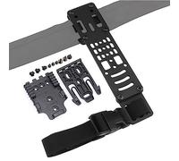 ACEXIER Adattatore per Fondina modulare in Metallo QLS 19 22 Drop Leg Gun Holster Case Mid-Ride Adapter Lower The Pistol Below Belt Carry Platform (Black)