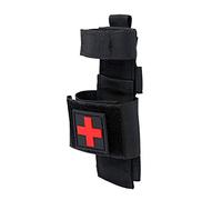 ACEXIER Borsa per Laccio emostatico in Nylon Funzionamento con Una Sola Mano Veloce Hemostasis Shear Molle Case Tourniquet Bag Kit di Pronto Soccorso Organizzatore Pouch (Black)