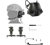 ACEXIER Cuffie tattiche C5 per casco (senza cancellazione del rumore), cuffie per apparecchiature di comunicazione, cuffie antirumore in silicone per esterni