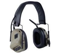 ACEXIER Cuffie tattiche di quinta generazione con cancellazione attiva del rumore e amplificazione del suono, pieghevoli e regolabili (52-64 cm) per tiro, allenamento, softair (Khaki)