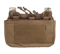 ACEXIER Esercito FCPC FCSK Plate Carrier Vest G-Hook Dope Front Flap Double Stack Addominal Fanny Pack Triple Magazine Insert Kangroo Pouch (Tan)