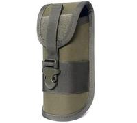 ACEXIER MOLLE Custodia per occhiali resistente all'aria aperta Custodia per torcia stile militare con fibbia (Green)