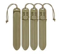 ACEXIER Tattico Molle bastone a sgancio rapido PALS fettuccia Fasten Clip Strap polimero acetale 5.75inch Accessori per la caccia (Tan-4PCS)