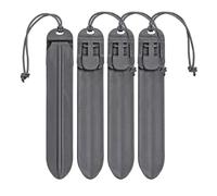 ACEXIER Tattico Molle bastone a sgancio rapido PALS fettuccia Fasten Clip Strap polimero acetale 5.75inch Accessori per la caccia (Black-4PCS)
