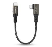 aceyoon 240W Cavo USB C Corto 15cm, USB C a C Cavo 5A PD Cavo Di Ricarica Veloce USB Type C Angolo 90 Gradi con Chip E-Maker per iPhone 16 15 Pro Max, per MacBook,per Galaxy S24 S23,per Huawei Mate 70