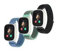 aceyoon 3 Pezzi Cinturini in Nylon Compatibili con Xplora X6 / X6 Play, Cinturini per Smartwatch Bambini con Chiusura in Braccialetti Regolabili di Ricambio per X6 Pro/Anio 6