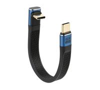aceyoon Cavo da USB C a USB C, Corto, 14 cm, 240 W, PD3.1, Ricarica Rapida a 90 Gradi, USB 4.0, 40 Gbit, 8K@60Hz, per iPhone 15, Galaxy S24/S23/S22, Thunderbolt 4/3, Powerbanks