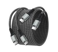 aceyoon Cavo USB C a USB C 3M, 2 Pezzi 100W Cavo USB C di Ricarica Rapida PD con Chip E-Marker Supporta QC3.0 per iPhone 16 15 Pro Max, per MacBook, per iPad, per Galaxy, per Huawei, per Xiaomi