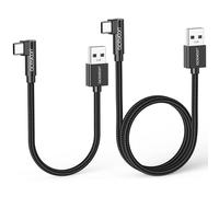 aceyoon Cavo USB Type-C 90 Gradi [20 cm + 50 cm], Cavo USB C Ricarica Rapida 5V