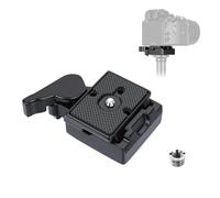 aceyoon Piastra a sgancio rapido per fotocamera, in lega di alluminio | 323 - Piastra di ricambio per treppiede con vite da 1/4"-3/8" per Manfrotto 200PL, piastra a sgancio rapido per fotocamera