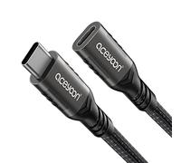 aceyoon Prolunga USB C Maschio Femmina 50cm, Supporta PD 240W 5A Cavo Prolunga USB C, USB 3.2 Gen2 20 Gbps 4K @60 Hz di Carica/Sincronizzazione per MacBook Pro Air M2 2022 M1 Pro Galaxy S22/S21
