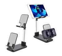 aceyoon Supporto Pieghevole Doppio per Cellulare da Tavolo Regolabile in Altezza Multi-Angolo per Smartphone iPhone 16 15 14 13 12 11 Pro Max Galaxy S23 S22 S21 Huawei Xiaomi Redmi OPPO Oneplus