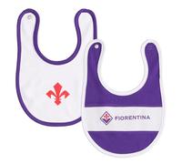 ACF Fiorentina Set 2 bavaglini neonato, Prodotto Ufficiale