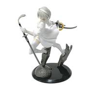Acfigure 2Byorha 2Bautomata No.2 Tipo B - Gioco di figure anime NieR 2B, 18 cm, statua in PVC bianco e nero, modello di postura da combattimento, per decorazione e regalo da collezione (bianco)
