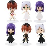Acfigure 6 pezzi congelamento figura forte 10 cm statua anime Beyond Journey's End congelamento figure in piedi posizione in bianco e nero abbigliamento giocattolo per desktop decorazione