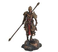 Acfigure Black Myth: statuetta della mitologia cinese, personaggio del re scimmia del sole, in piedi, da collezione, fatta a mano, adatta per mostre, collezione, regalo (oro)