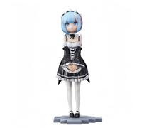 Acfigure Rem/RAM 17 cm Figura RE:0 Anime Starting Life in Another World Figures Childhood Remu/Ramu Boxed PVC Statue Standing Posture Toy Model for Collect and Gift (RAM)