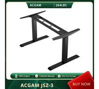 ACGAM JSZ-3 Telaio da scrivania elettrico regolabile a 3 stadi a doppio motore, capacità di carico resistente di 264 libbre, per ufficio domestico, 45 dB ACGAM JSZ-3-Black