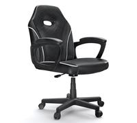 ACGAM Sedia da Gaming piccola, da Scrivania per Adulti, Bambini e Adolescenti, Piccola Poltrona Gaming Supporto Lombare, Braccioli Aerodinamici, Ruote Girevoli e Altezza Regolabile per Casa e Ufficio