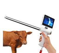 ACGEND Pistola per Inseminazione Artificiale, Kit di Allevamento di Endoscopi Visivi per Mucche, con Schermo Regolabile LCD HD, per Mucche, Maiali