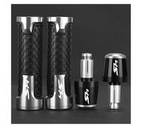 acgfifj Coprimanubrio Moto per Hon@&da SH350 SH300 SH300i SH125 SH125i Moto Manopole Manubrio estremità del Bar Spina Sh 350 300 125 350 I 2004-2024 2023(Sliver Black Sliver)